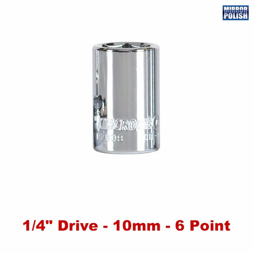 Kincrome K2808 - Socket 1/4" Drive 10mm Mirror Polish